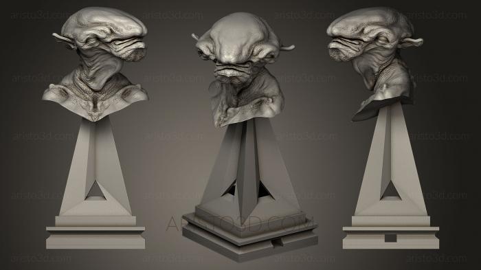 Busts of heroes and monsters (BUSTH_0190) 3D model for CNC machine